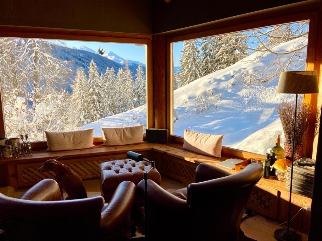 Chalet Bellevue Lejlighed Davos Eksteriør billede